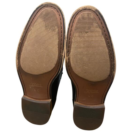 Warfield & Grand Mens 9.5 Black Leather Horsebit Loafers Quiet Luxury Dress Shoe - Picture 9 of 9